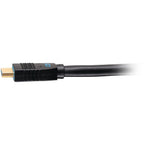 C2G HDMI connector with gripping shell, side view