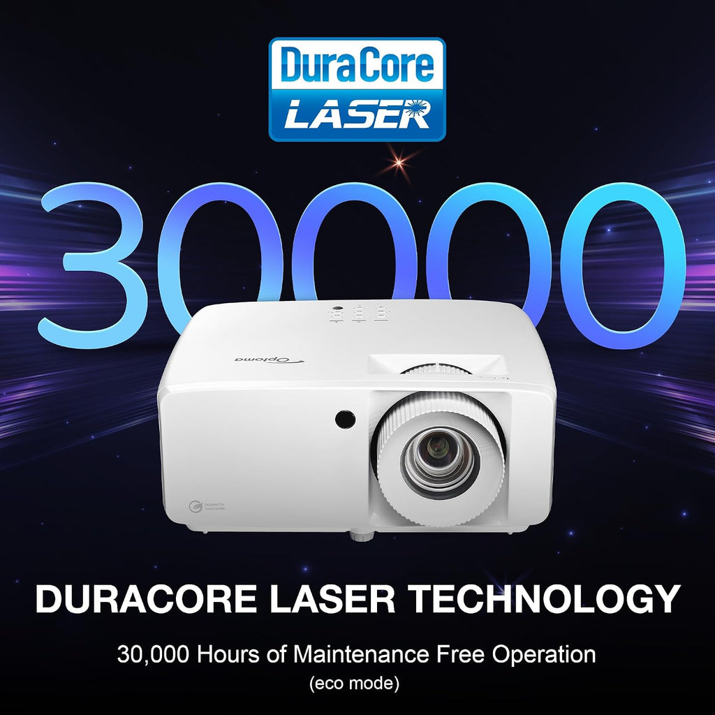 Optoma DuraCore laser, 30,000 hours maintenance-free