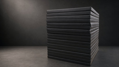 Stack of The Home Fairway impact padding panels