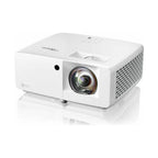 Optoma ZK431ST, front angle showing lens and vents