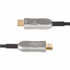 StarTech fiber optic HDMI 2.1 cable, both ends side by side