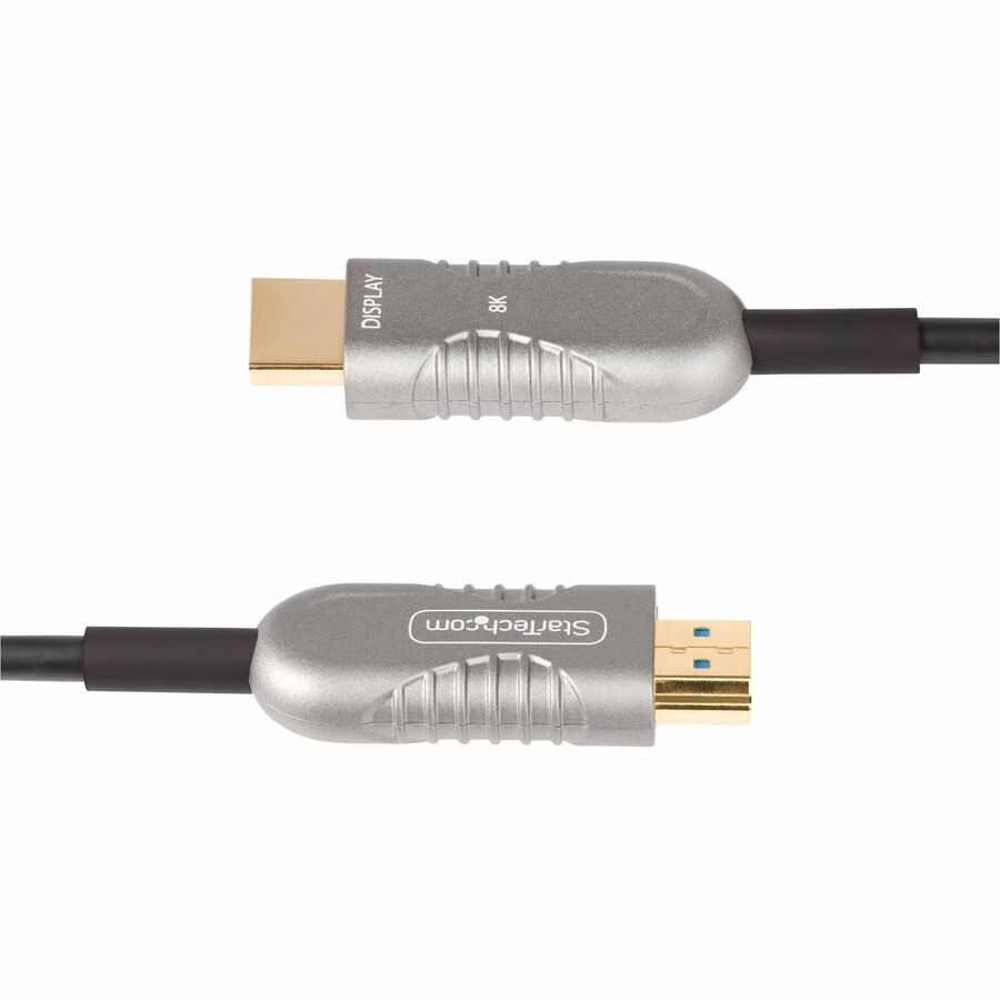 StarTech fiber optic HDMI 2.1 cable, both ends side by side